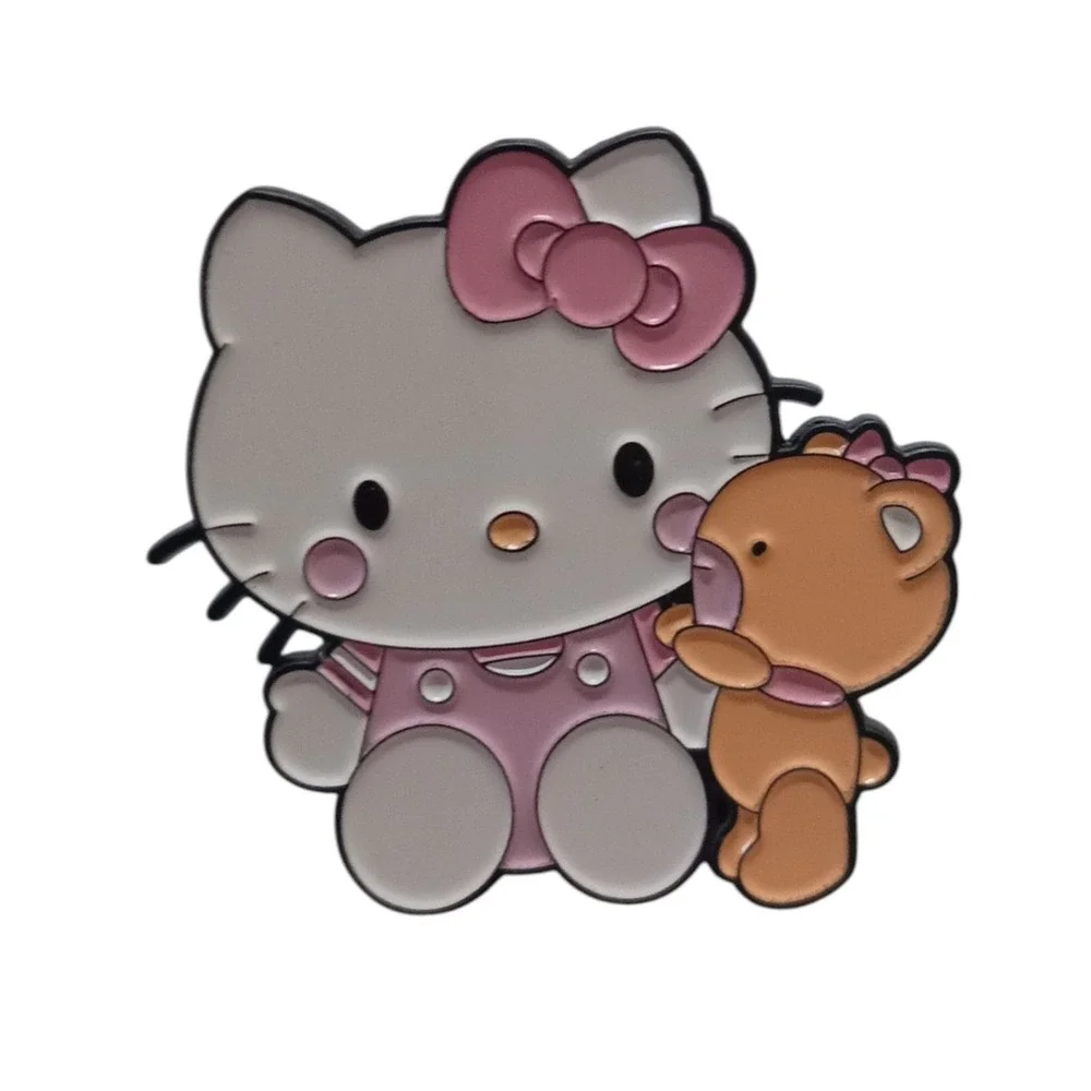 Sanrio Hello Kitty with Tiny Chum Character Enamel Pin